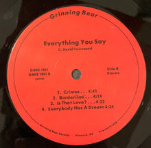 Load image into Gallery viewer, C. David Townsend : Everything You Say (LP, Album)
