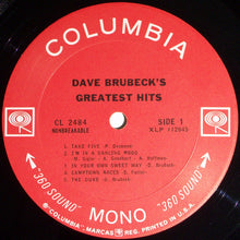 Laden Sie das Bild in den Galerie-Viewer, Dave Brubeck : Dave Brubeck&#39;s Greatest Hits (LP, Comp, Mono)
