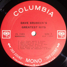 Laden Sie das Bild in den Galerie-Viewer, Dave Brubeck : Dave Brubeck&#39;s Greatest Hits (LP, Comp, Mono)
