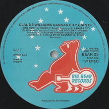 Load image into Gallery viewer, Claude Williams' Kansas City Giants : Claude Williams' Kansas City Giants (LP, Album)
