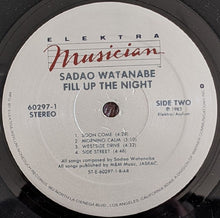 Laden Sie das Bild in den Galerie-Viewer, Sadao Watanabe : Fill Up The Night (LP, Album, AR)
