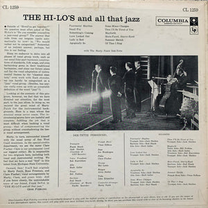 The Hi-Lo's With The Marty Paich Dek-Tette : The Hi-Lo's And All That Jazz (LP, Album, Mono, Hol)