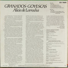 Laden Sie das Bild in den Galerie-Viewer, Granados*, Alicia de Larrocha* : Goyescas (LP, Album, RP)
