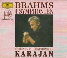 Charger l&#39;image dans la galerie, Johannes Brahms – Berliner Philharmoniker / Herbert von Karajan : 4 Symphonien (3xCD, Album, RE, RM)
