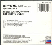 Load image into Gallery viewer, Mahler* - Chicago Symphony Orchestra, Georg Solti : Symphony No. 5 (CD, RE)
