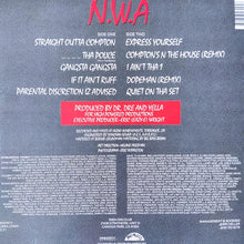 Laden Sie das Bild in den Galerie-Viewer, N.W.A* : Straight Outta Compton (LP, Album, RE, RP)
