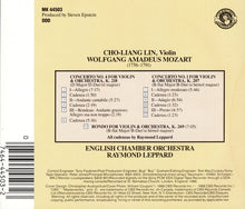 Laden Sie das Bild in den Galerie-Viewer, Cho-Liang Lin, Mozart*, English Chamber Orchestra, Raymond Leppard : Violin Concertos No. 1, K. 207 &amp; No. 4, K. 218 / Rondo K. 269 (CD, Album)
