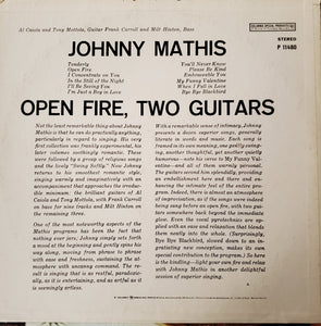 Johnny Mathis : Open Fire, Two Guitars (LP, Album, RE)