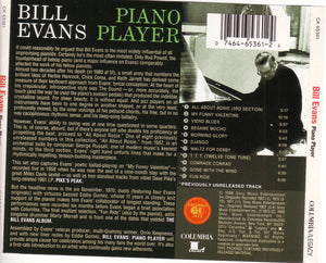 Bill Evans : Piano Player (CD, Comp, RE, RM)