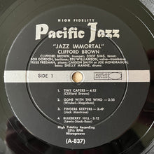 Load image into Gallery viewer, Clifford Brown featuring Zoot Sims : Jazz Immortal (LP, Album)
