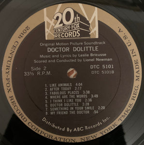 Leslie Bricusse : Doctor Dolittle Original Motion Picture Soundtrack (LP, Mono)