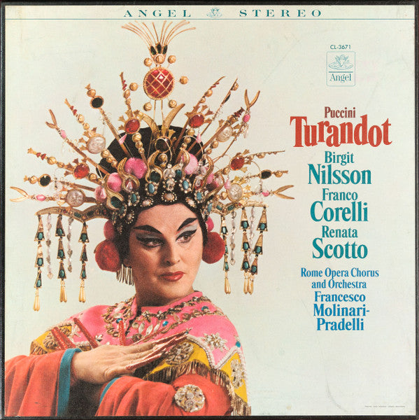 Puccini*, Birgit Nilsson, Franco Corelli, Renata Scotto, Rome Opera Chorus* And Orchestra*, Francesco Molinari-Pradelli : Turandot (3xLP + Box, Album)
