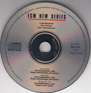 Dmitri Shostakovich • Paul Chihara • Linda Bouchard : Pourtinade / Redwood / Sonata Op. 147 (CD)