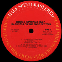 Laden Sie das Bild in den Galerie-Viewer, Bruce Springsteen : Darkness On The Edge Of Town (LP, Album, RE, RM, Hal)
