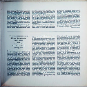 Giovanni Pierluigi da Palestrina - Regensburger Domspatzen - Theobald Schrems : Missa Papae Marcelli / 8 Motetten (LP, RE)