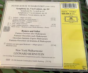 Tchaikovsky*, New York Philharmonic, Leonard Bernstein : Symphony No. 5 – Romeo & Juliet (CD)