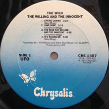 Laden Sie das Bild in den Galerie-Viewer, UFO (5) : The Wild, The Willing And The Innocent (LP, Album)
