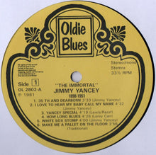 Laden Sie das Bild in den Galerie-Viewer, Jimmy Yancey : "The Immortal" Jimmy Yancey 1898-1951 (LP, Comp, RE)

