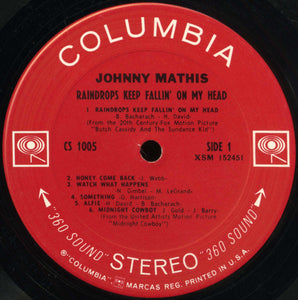 Johnny Mathis : Raindrops Keep Fallin' On My Head (LP, Album, San)