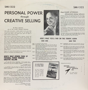 Elmer G. Leterman : Personal Power Through Creative Selling (LP, Album)