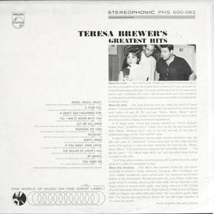 Teresa Brewer : Teresa Brewer's Greatest Hits (LP, Album)
