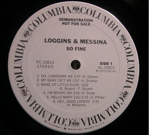 Loggins & Messina* : So Fine (LP, Promo)