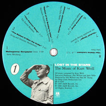 Load image into Gallery viewer, Kurt Weill : Lost In The Stars (The Music Of Kurt Weill) (LP, Album, Ind)
