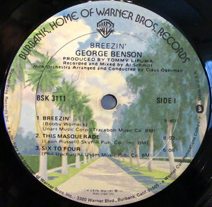 George Benson : Breezin' (LP, Album, RE)