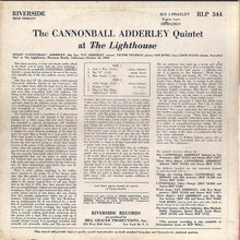 Laden Sie das Bild in den Galerie-Viewer, The Cannonball Adderley Quintet : At The Lighthouse (LP, Album, Mono)
