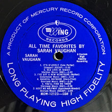 Charger l&#39;image dans la galerie, Sarah Vaughan : All Time Favorites By (LP, Album, Comp, Mono)

