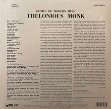 Laden Sie das Bild in den Galerie-Viewer, Thelonious Monk : Genius Of Modern Music (Volume One) (LP, Comp, Mono, RE, RM, 180)
