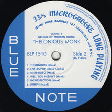 Charger l'image dans la galerie, Thelonious Monk : Genius Of Modern Music (Volume One) (LP, Comp, Mono, RE, RM, 180)
