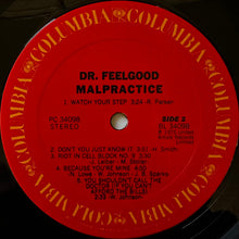 Load image into Gallery viewer, Dr. Feelgood : Malpractice (LP, Album, Ter)
