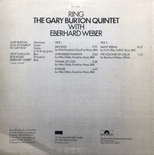 Load image into Gallery viewer, The Gary Burton Quintet* with Eberhard Weber : Ring (LP, Album)
