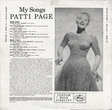 Laden Sie das Bild in den Galerie-Viewer, Patti Page : My Songs (LP, Album)
