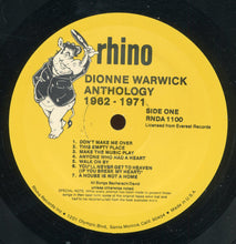 Laden Sie das Bild in den Galerie-Viewer, Dionne Warwick : Anthology 1962-1971 (2xLP, Comp, Rai)
