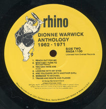 Laden Sie das Bild in den Galerie-Viewer, Dionne Warwick : Anthology 1962-1971 (2xLP, Comp, Rai)
