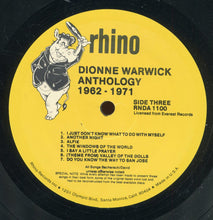 Laden Sie das Bild in den Galerie-Viewer, Dionne Warwick : Anthology 1962-1971 (2xLP, Comp, Rai)
