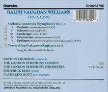 Charger l&#39;image dans la galerie, Vaughan Williams*, Bryden Thomson, The London Symphony Chorus*, The London Symphony Orchestra*, Catherine Bott : Sinfonia Antartica (No. 7) / Toward The Unknown Region (CD, Album)
