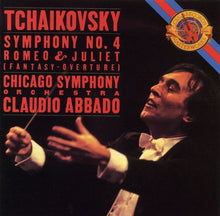 Load image into Gallery viewer, Tchaikovsky* - Chicago Symphony Orchestra, Claudio Abbado : Symphony No. 4; Romeo &amp; Juliet (Fantasy-Overture) (CD, Album)
