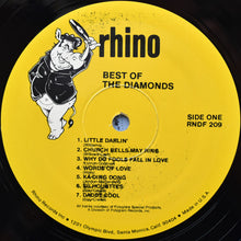 Laden Sie das Bild in den Galerie-Viewer, The Diamonds : Best Of The Diamonds (LP, Comp, Rai)
