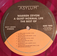 Laden Sie das Bild in den Galerie-Viewer, Warren Zevon : A Quiet Normal Life: The Best Of Warren Zevon (LP, Comp, Ltd, RE, Tra)

