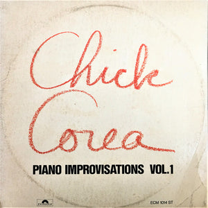 Chick Corea : Piano Improvisations Vol. 1 (LP, Album, Ric)