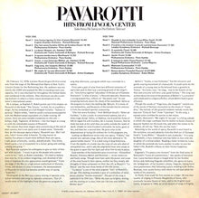 Load image into Gallery viewer, Pavarotti* : Hits From Lincoln Center (LP, Album)

