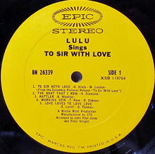 Load image into Gallery viewer, Lulu : Lulu Sings To Sir With Love (LP, Album, Pit)
