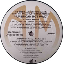 Load image into Gallery viewer, Various : The Original Soundtrack Album From The Paramount Motion Picture "American Hot Wax" (2xLP, Album, Comp, Mono, Ter)
