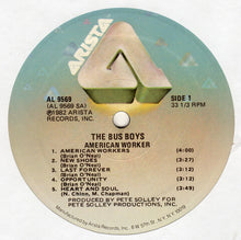 Charger l'image dans la galerie, The Bus Boys : American Worker (LP, Album, Mon)
