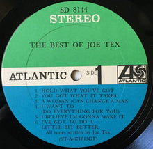 Laden Sie das Bild in den Galerie-Viewer, Joe Tex : The Best Of Joe Tex (LP, Comp)
