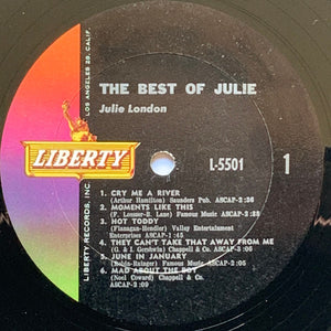 Julie London : The Best Of Julie (LP, Comp, Mono, Col)