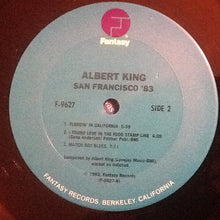 Laden Sie das Bild in den Galerie-Viewer, Albert King : San Francisco &#39;83 (LP, Album, Pit)
